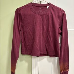 ADIDAS HOLIDAY SHINE GRAPHIC CROP TOP Long Sleeve Women’s size small